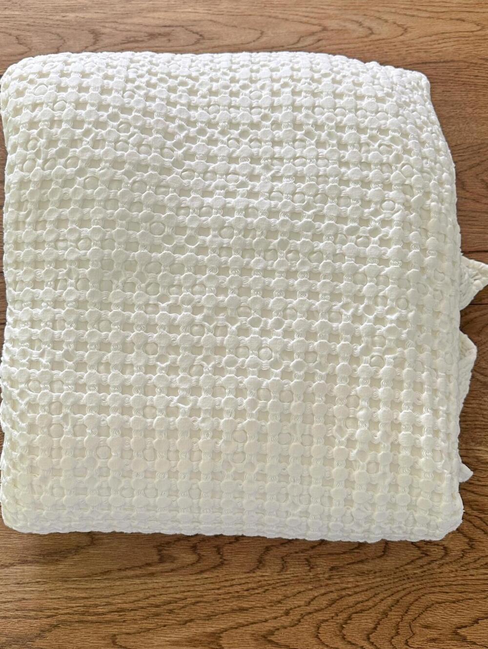 Piubelle Waffle Coverlet Blanket Queen